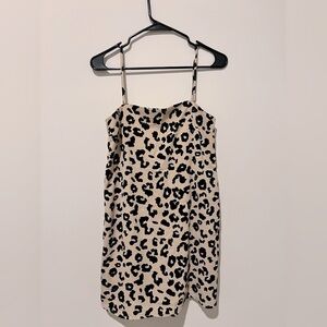 Abercrombie and Fitch Chiffon cheetah print Romper.